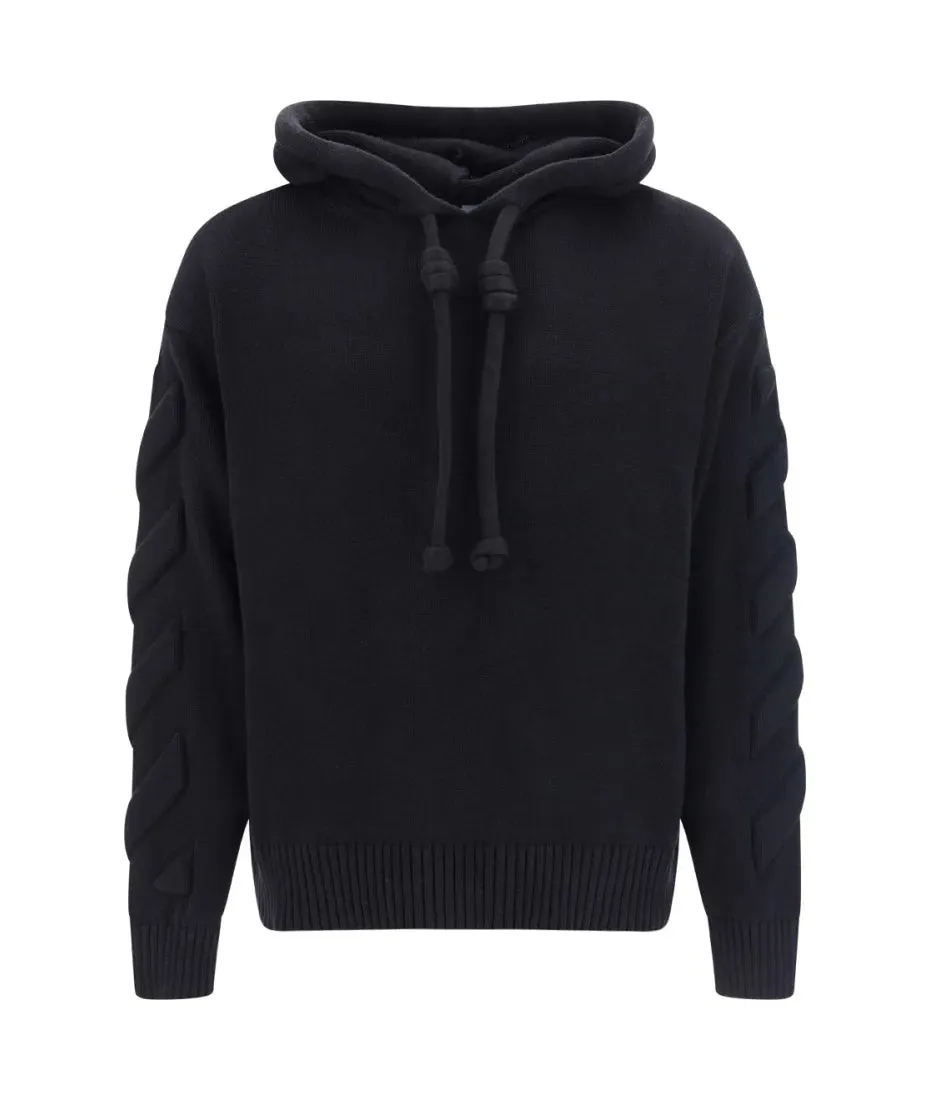 3D DIAG KNIT HOODIE