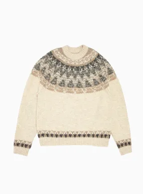 5G Nordic Smilie Sweater Ecru