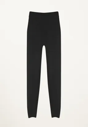 Ava Cashmere Sweatpants in Black