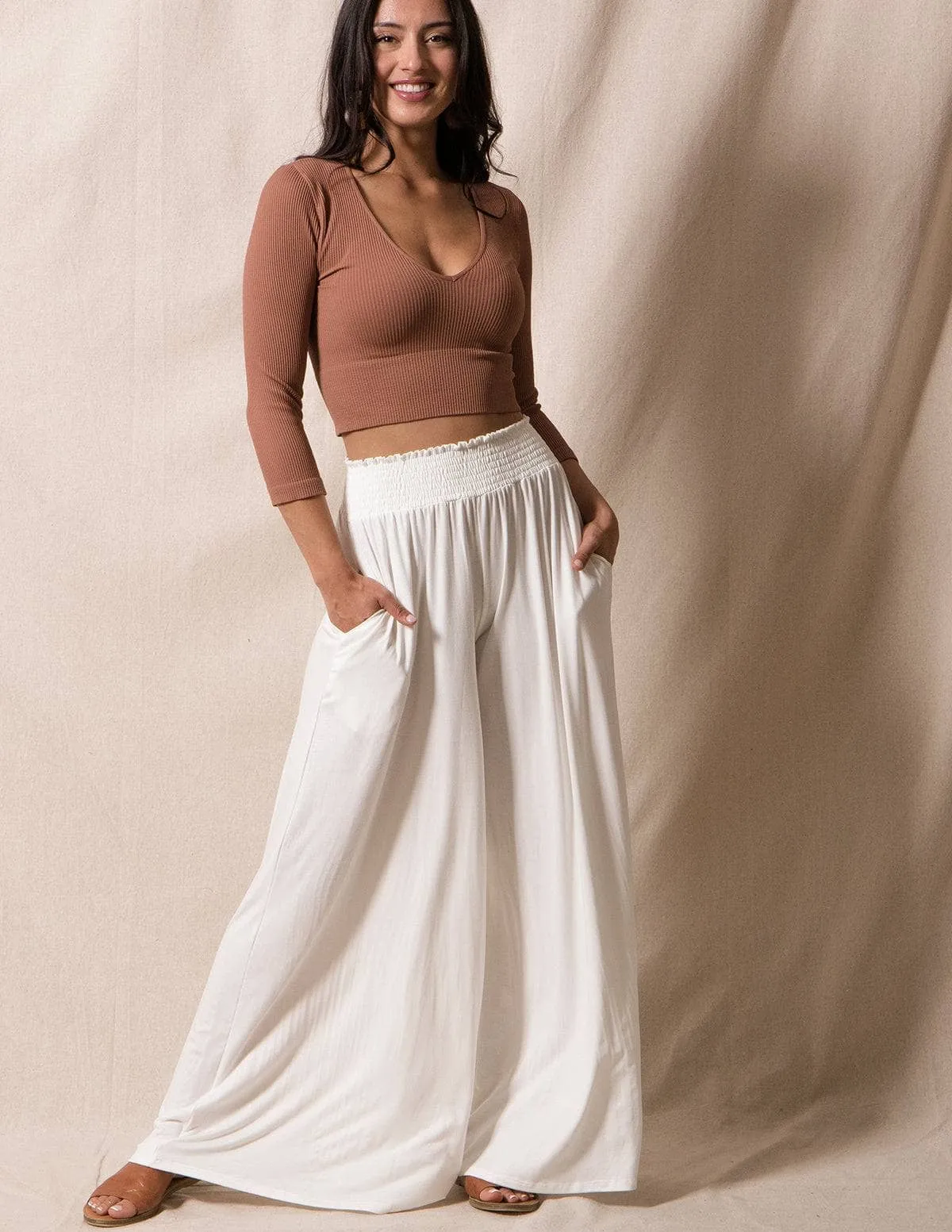 Bamboo Palazzo Pants - As-Is-Clearance