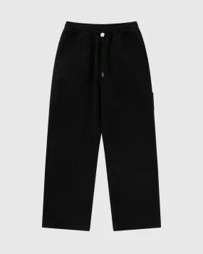 Black Logo Bolo Tie Sweatpants