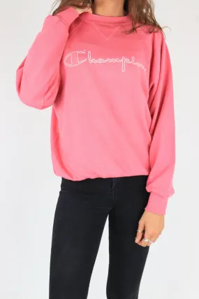 Champion Sweatshirt Pink Medium