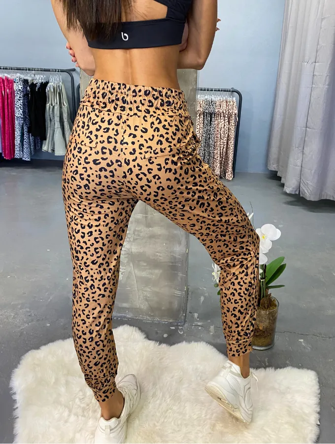 CLAY LEOPARD JOGGERS