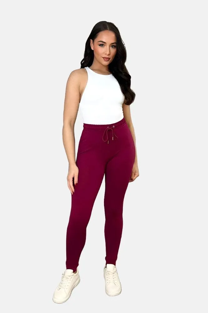 Elastic Drawstring Waist Classic Joggers