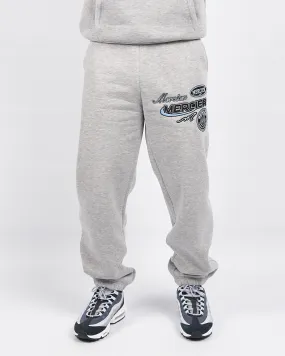 Grey Marl Racer Badge Joggers