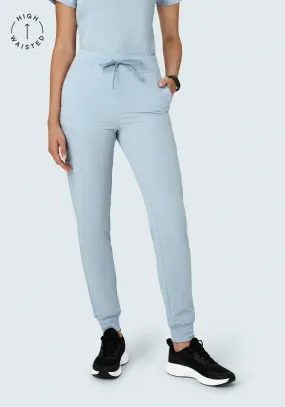 High Waisted Joggers Powder Blue