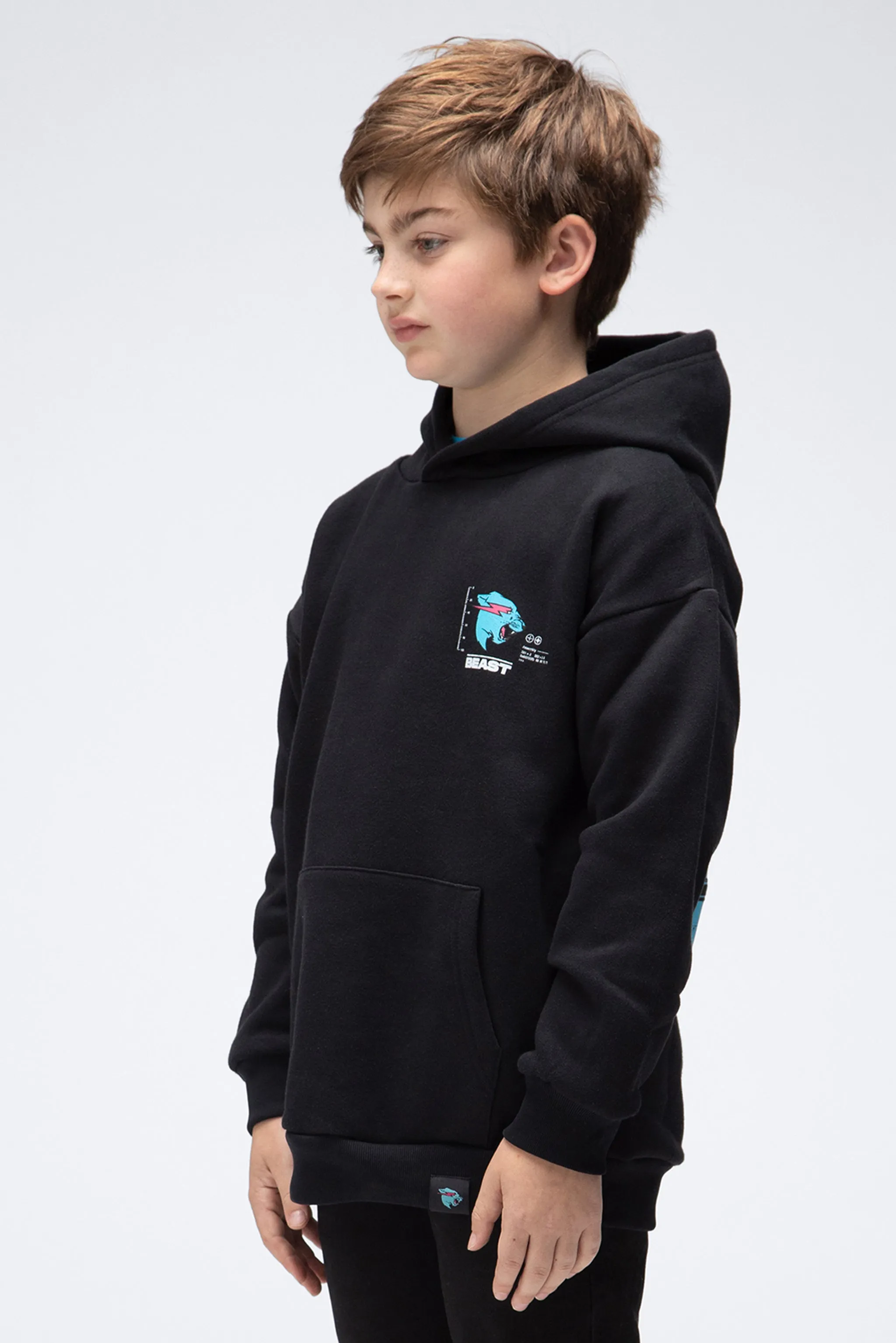 KIDS PARTICLE HOODIE - BLACK