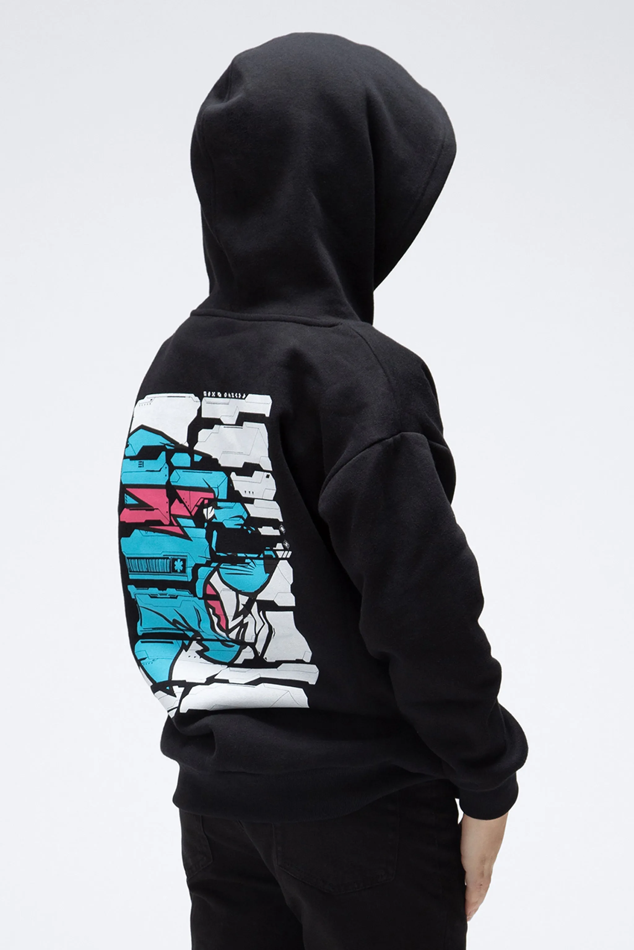 KIDS PARTICLE HOODIE - BLACK