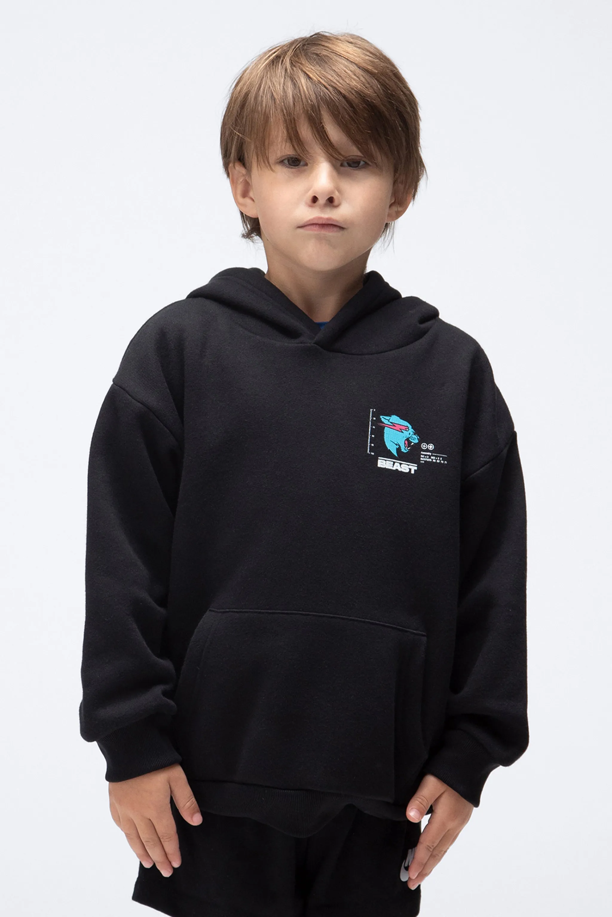 KIDS PARTICLE HOODIE - BLACK