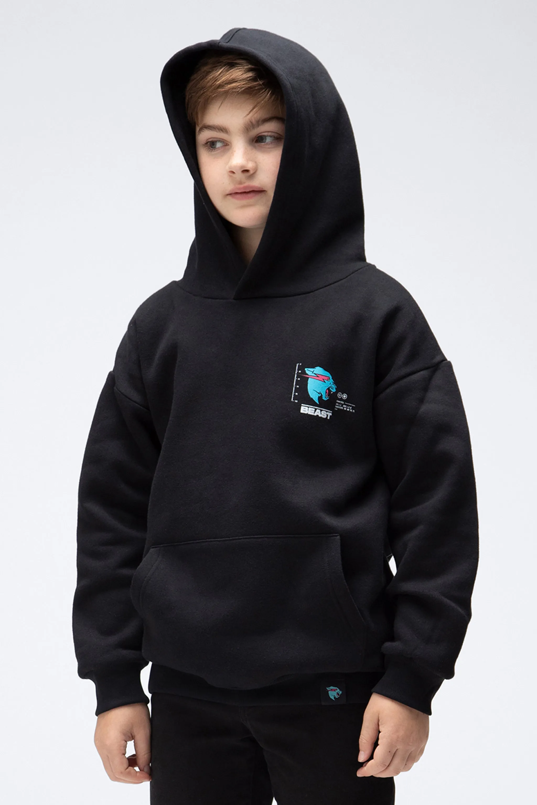 KIDS PARTICLE HOODIE - BLACK