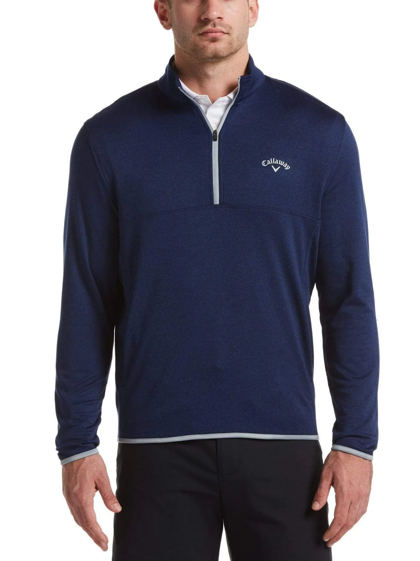 Mens 1/4 Zip Waffle Pullover