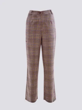 PANTALONE A PALAZZO IN FANTASIA CHECK