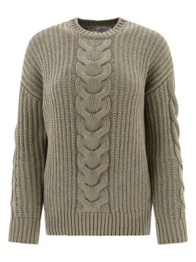 "ACCIAIO" CABLE-KNIT SWEATER