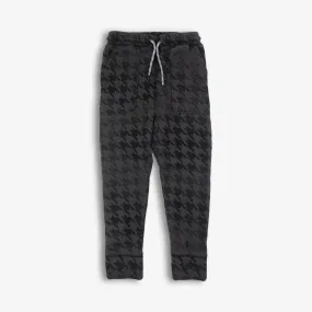 Rest Day Sweatpants | Black Houndstooth