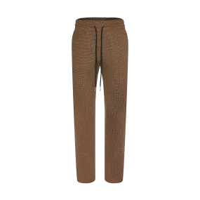 THE HOUNDSTOOTH PANTS-BROWN