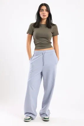 WIDE LEG JOGGERS - GREY